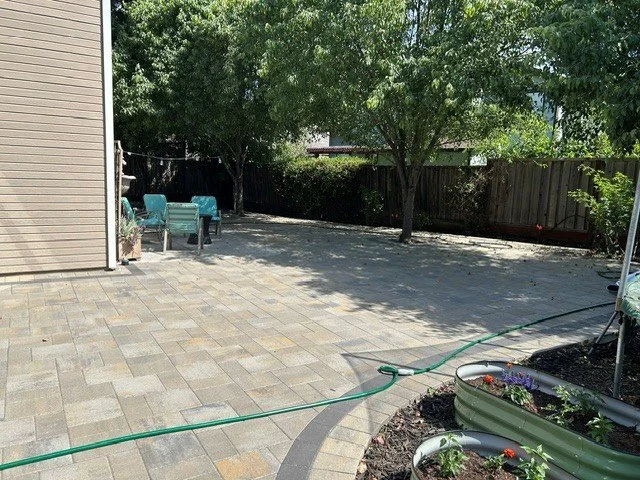 Backyard paver installation 1,700 sq ft — Petaluma