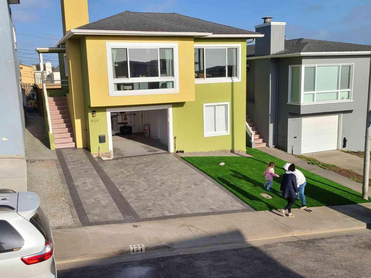 Front yard paver installation — Palo Alto